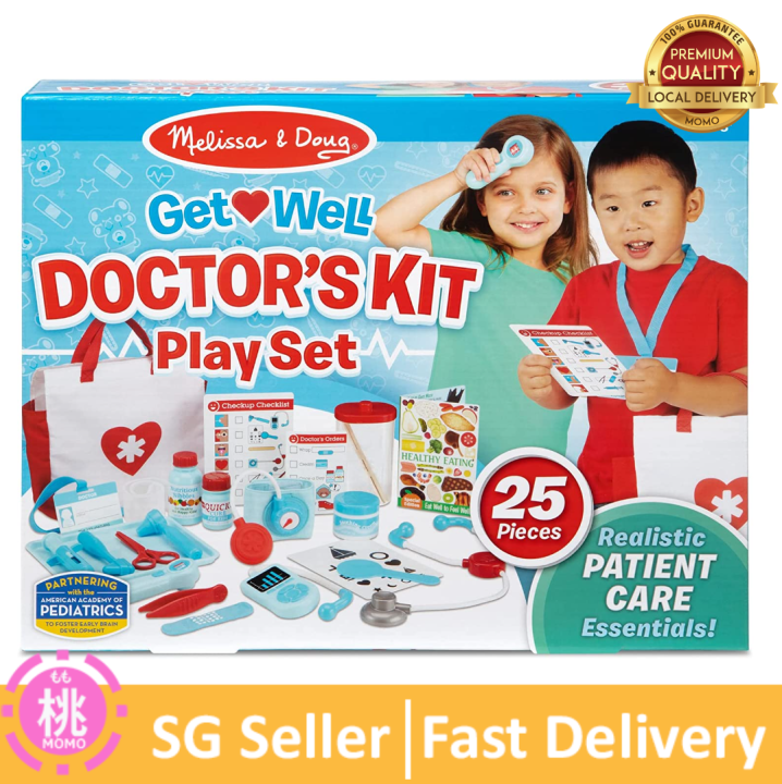 Melissa and Doug Get Well Doctor’s Kit Play Set / First Aid Kit Play ...