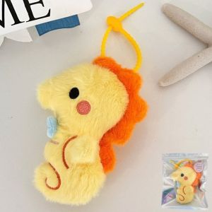 AAYEYIH Cute Sea Animals Plushie Doll Keychain Seals Seahorses Sharks Crabs Shoulder Bag Decor  Cartoon Stuffed Pendant Holiday Gifts