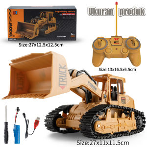 Jojotoy 2.4Ghz RC EXCAVATOR Alloy Remote Control Mainan RC Tracktor RC Truck 11 channels Excavator Remote Control Mainan