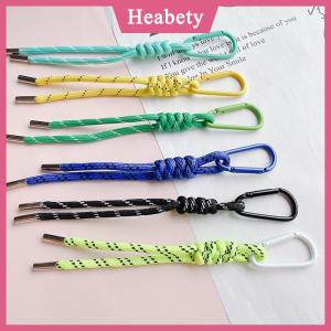 Heabety Nylon handmade dây Keychain Y2K Túi thời trang mặt dây chuyền trang sức tự làm mặt dây chuyền đầy màu sắc quà tặng