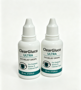 AUTHENTIC CLEAR GLUCO ULTRA EYE RELIEF DROPS