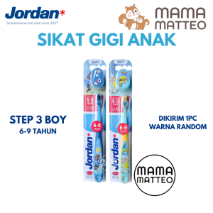 JORDAN Oral Care Kids Sikat Gigi Step 1 2 3 Super Soft / Hello Smile / Tooth Brush Anak BANDUNG
