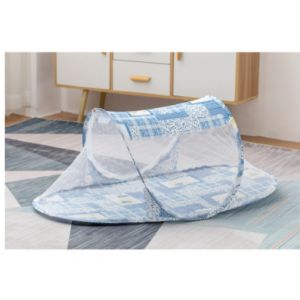 3pcs/set Baby Mosquito Net Bed with Pillow Folding Soft Cushion Zipper Crib Bed