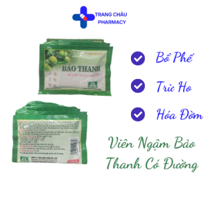Viên ngậm Bảo Thanh vĩ 5 viên. Hộp 20 vĩ