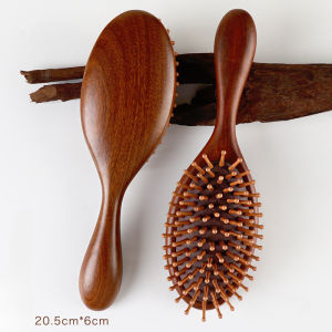 Quivlox Sandalwood Air Cushion Comb Massage Airbag Comb Hairdressing Salon Comb Brush Head Blood Circulation
