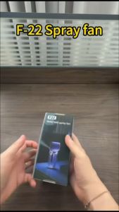 Ice Cool Mist Handheld Fan 199 Speed Adjustable Rechargeable Mini Turbo Fan with Spray Digital Display Portable Fan