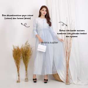 OUTER PANJANG MONALISA OUTER KEBAYA BRUKAT KONDANGAN LEBARAN