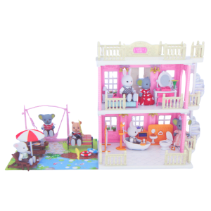 Mainan Anak Villa Play House Diary Koala Town Kitchen & Living Room Bedroom & Bathroom