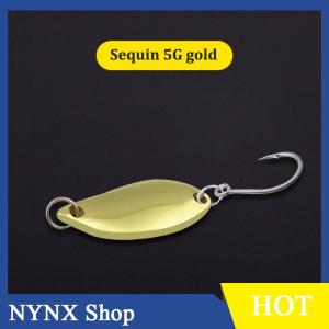 [NYNX] Single Hook Scoop-Shaped Rotating Spinner Sequins Fishing Lure Fishing Tackle For Bass Perch Artificial Hook