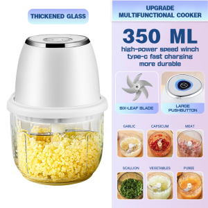 Mini Electric Garlic Grinder Multifunctional Cooking Machine Meat Grinder Garlic Vegetable Grinder