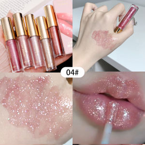 Liquid Lipstick Lightweight Moisturizing Waterproof Liquid Non Sticky Lip Tint Lip Golss Fine Glitter Pearl Jelly Color
