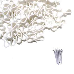 120 Pieces Plastic Gutter Clips for Organizing Outdoor Lights and Electrical Cables Plastic S Shaped Hanging Hooks