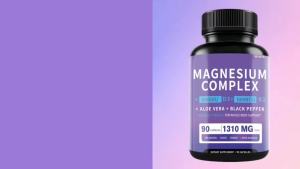 Magnesium Complex Supplement 1310mg - Chelated Magnesium Glycinate Malate & Citrate with Aloe Vera Vitamin D3 & K2 Black Pepper - Stress Relief Sleep Nerve Heart Bone & Muscle* - 90 Capsules