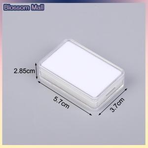 [Blossom] 1 pcs kim cương trần hộp lưu trữ nhựa kim cương hiển thị trường hợp màu đá quý với đôi bên trong đệm Trần Đá Hộp