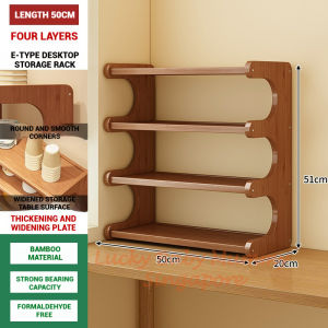 Multi-Layer Desktop Storage Rack Wood Bookshelf Kitchen Organizer Office & Home Cup Holder Shelf Fireheart Warrior