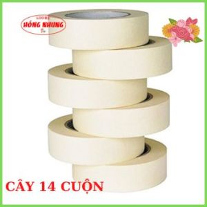 Cây 24 Cuộn Băng Keo Giấy 2.5F Hồng Nhung Store