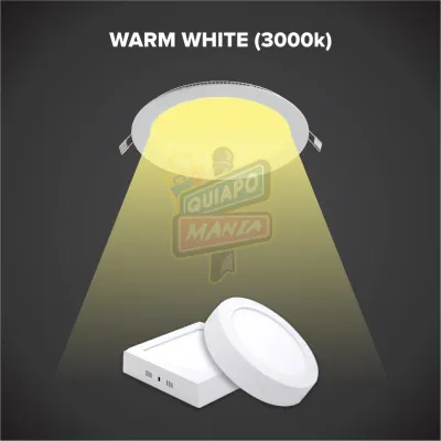 High-Quality LED Recessed / Surface Mounted Panel Lights 6w 12w 18w 24w / Round /Square/Ceiling Light / LED Downlight