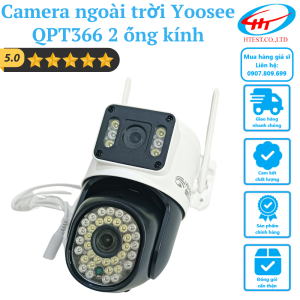 Camera ngoài trời Yoosee QPT366 2 ống kính (có màu ban đêm)