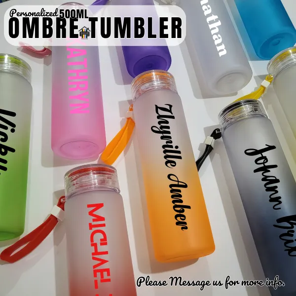 Personalized Tumbler - WITH NAME (Message us your desired name and font)  Multi-Color Tumbler Philippine-Made Tumbler Standard Delivery Tumbler -  Lazada | Lazada PH