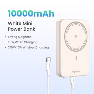 UGREEN 5000mAh/10000mAh PD 20W Powerbank USB Type C Magnetic Wireless Charging Power Bank Portable Charger Compatible for iPhone 17 16 Pro Max iPhone 17 Air Samsung S25 S24 Ultra S23 Pixel Huawei  Xiaomi Model: PB561