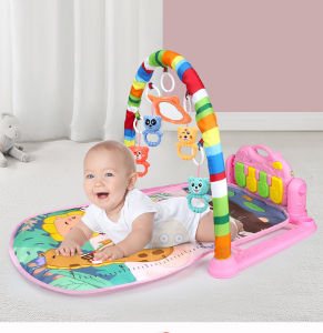 Baby Play Gym Mainan Anak Bayi Rattle / Piano Playmat Matras / Kasur Bayi Playgym Musical
