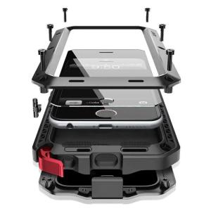 Armor Heavy Duty Protection Case for iPhone 16 7 8 Plus XR Xs 11 12 13 15 16 Pro Max 14 Plus SE 360 Metal Tank Shockproof Cover