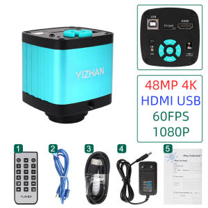【Ship From PH】YiZhan Digital Video Microscope Camera Magnifier 13MP/48MP 1080P 60FPS 4K 4800W 500X Under aluminium alloy CEFCC Battery Required: No High Definition Handheld PORTABLE Digital For Phone PCB Repair