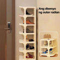 Plastic Shoe Rack Easy To Install Space Saving Multi-Layer Shoe Storage Organizer Shoe Cabinet 鞋架. 
