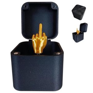 YOUSHI TOP gag toys Interesting Middle Finger Box Spoof Hand Christmas Box Christmas Prank Gift Creative Finger in Box Prank Middle Finger Home Decoration