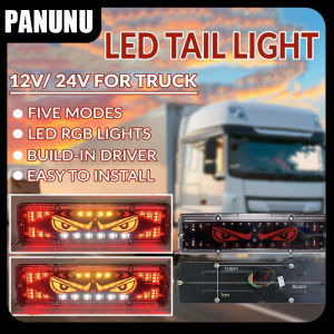 DC 12V-24V LED Trailer Stop Brake Turn Tail Lights Waterproof Surface Mount Lighting for Truck