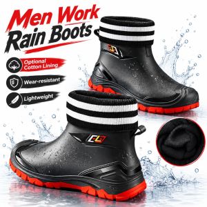 BHYJGD Chống trượt Giày ủng đi mưa dành cho nam Chống thấm nước Chống mài mòn Quần lội nước câu cá Cao cấp Nhẹ Giày cao su ngắn Làm vườn làm nông