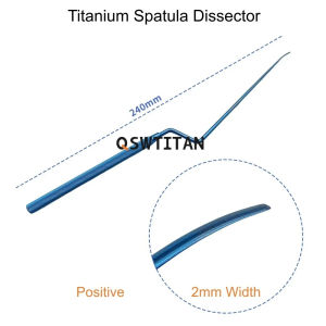 GREATLH Neurosurgery Surgical Instruments Micro Nerve Dissectors Retractor Spatula Microscopic Titanium Autoclaveable
