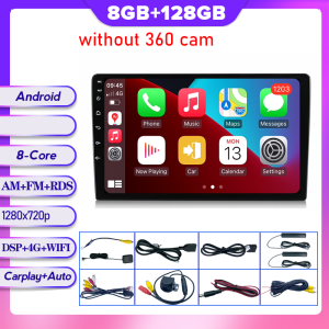 STAPON 9inch 10inch legit 8+128GB 8+ 256GB Android15 carplay android auto 2.5D QLED SCREEN 360camera OCTA CORE voice command 4G DSP bluetooth 5.4 car head unit car stereo car MP5 player with WiFi Bluetooth GPS AM FM RDS rear view 2din S10