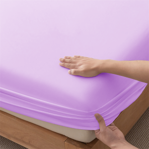 Bedsheet Only Soft Fabric Plain Bedsheet Canadian Cotton Bedsheet No Lukot No Gusot Fully Garterized Bedsheet 8Color: White/Pink/Purple/Light grey/Dark grey/Green/Dark Blue/Khaki & 4Sizes: Single/Double/Queen/King
