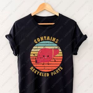 [Local Stock] VCC Contains Recycled Parts Liver T Shirt Casual Fashion Summer Short Sleeve Man Streetwear Cotton Comfort Breathe Women Tees