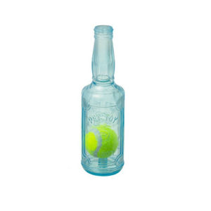 MAODEBEAR Pet Squeaky Chew Toys Beer Bottle with Tennis Ball Grinding Teeth Dog Toys for Aggressive Chewers Indestructible Dog Toys