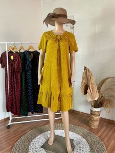 DRESS DASTER FUJI LD 112 POLKADOT KECIL BAHAN RAYON ADEM PREMIUM MURAH TERBARU 2023