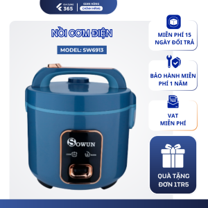 Nồi cơm điện Sowun SW6913 1.8L lòng nồi hợp kim nhômphủ lớp chống dính cao cấp