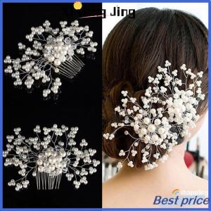 XYJ Flash Sale Home Ghim Cài tóc đám cưới hoa kẹp đính ngọc trai cô dâu đính kim cương pha lê phù dâu