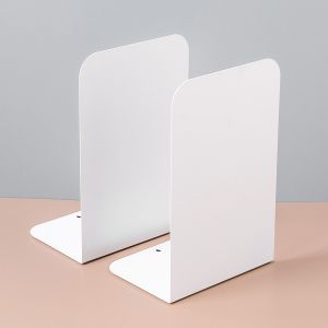 1 Pcs Stainless Steel Retractable Large Book Holders Student Desktop Simple Bookshelf School Office Accessories