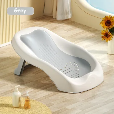 Baby Bath tub With Net Baby Shower Rack Bathing Tubs Anti-Slip Bathtub Net Rack Ergonomic Support