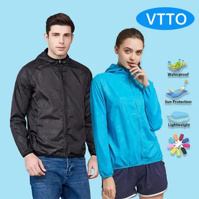 VTTO Áo Khoác Đi Mưa Cắm Trại Quần Áo Chống Nắng Chống Nước Cho Nam Nữ Quần Áo Câu Cá Áo Gió Da Khô Nhanh Có Túi