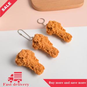 [COD] Imitation Food Keychain Fried Chicken Nuggets Chicken Leg Food Pendant Toy Gift