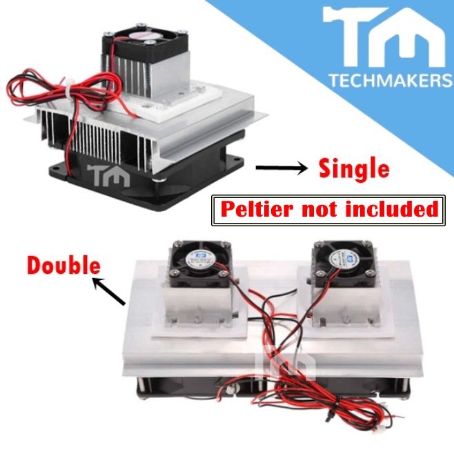 Thermoelectric Cooling Fan And Heatsink Heat Sink DIY Kit used for TEC112706 Pad (Exclude TEC1