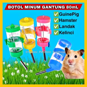 GPSS- Botol Minum Hamster Kelinci 80mL Botol Nipple Hamster Tempat Minum Hamster Dot Hamster Kelinci