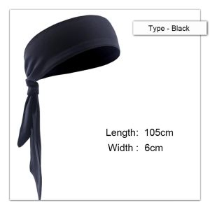 Basketball Sports Turban Lace-up Tennis Headband Sweat Guide Sweat & Antiperspirant Hair Band Men and Women Fitness Headband Sports Hair Band Elastic Wide Gym Yoga Exercise Headband Sweat-Absorbent for Men and Women