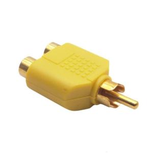 Mono Auditory Splitter Male to 2 Female Y Splitter Plug Adapter Head for Versatiled Auditory and Video Applications