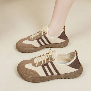 Womens German-style athletic shoes made of non-slip and wear-resistant rubber with added height without tiring the feet suitable for outdoor running