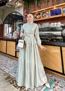 Zahira1808 Lekisha 2 Gamis Bahan Luna Shimer Lapis Furing Gratis Pasmina Gamis Murah Trendi Baju Syari Muslim Wanita Ibu Terlaris Baju Pesta Adem Nyaman Di Pakai Real pict