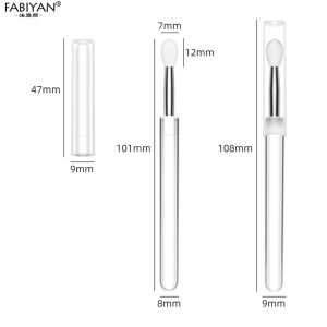 3Pcs Makeup Brush Set Stainless Steel Makeup Spatula Mixing Stick Foundation Brush Set Silicone Lip Brush Eyeshadow Cream Pigment Mixing Tool